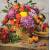 Serwetka decoupage firmy AMBIENTE bukiet jesienny 25x25cm